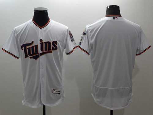 Minnesota Twins Customized Men's White Flexbase Collection Stitched Baseball Jersey